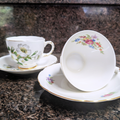 Variety of Cup and Saucers
