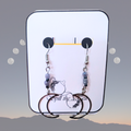 Smoky Moon Drop Earrings