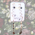 Silver Floral Hair Charms